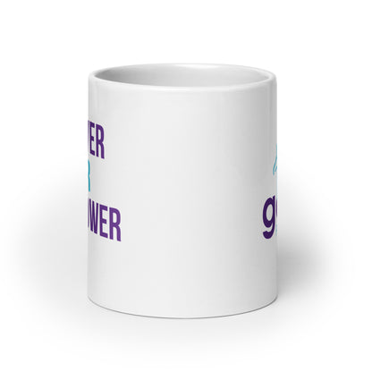 Empower Your Superpower White glossy mug