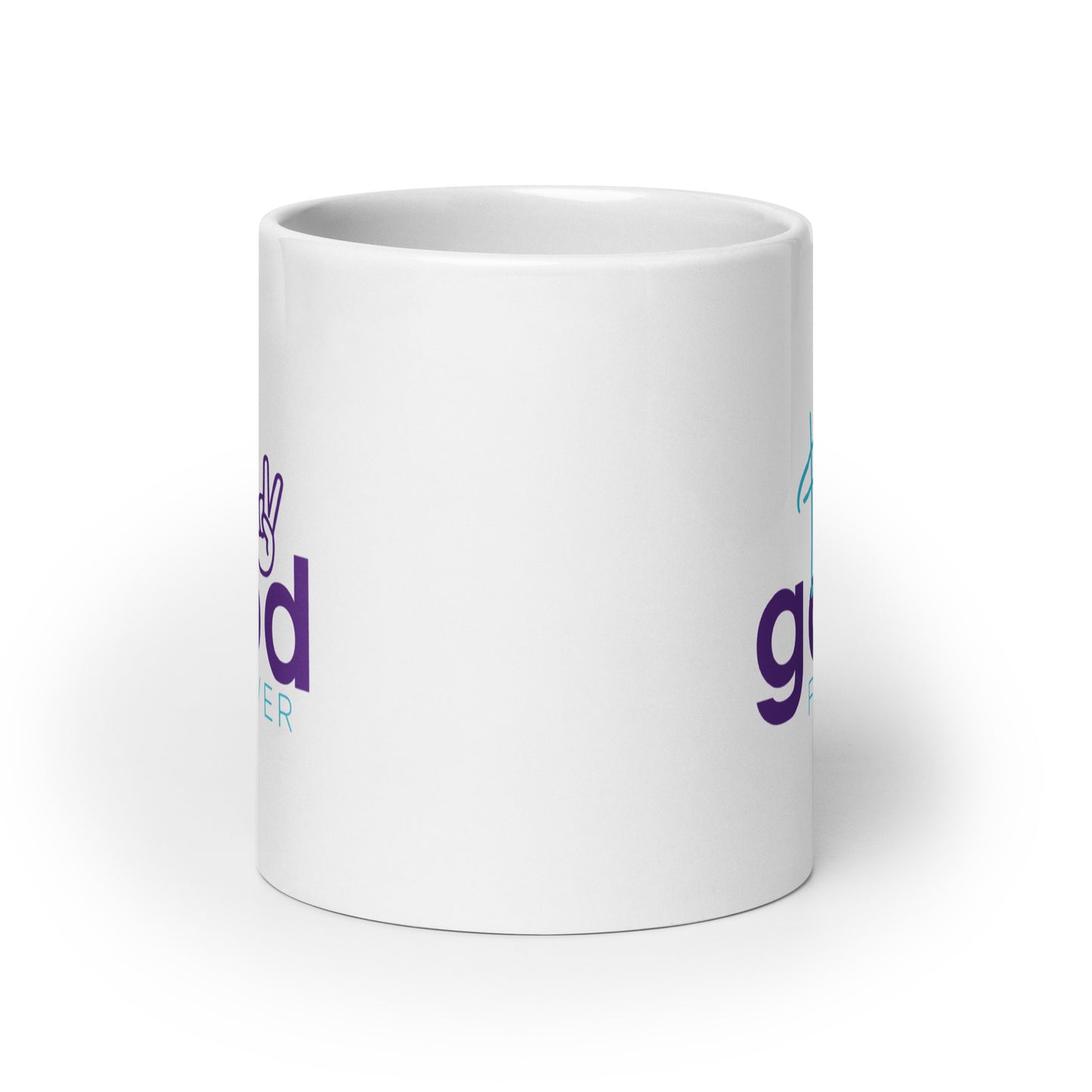 Feel Good Forever White glossy mug